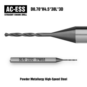 AC-ESS Straight Shank Drill D0.70*H4.5*38L*3D