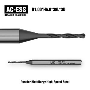 AC-ESS Straight Shank Drill D1.00*H6.0*38L*3D