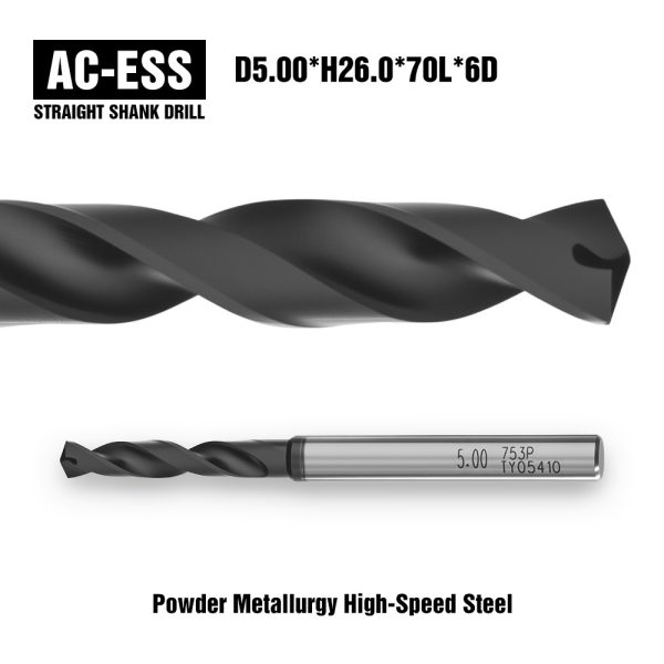 AC-ESS Straight Shank Drill D5.00*H26.0*70L*6D