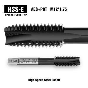 HSS-E Spiral Flute Tap AES+POT M12*1.75