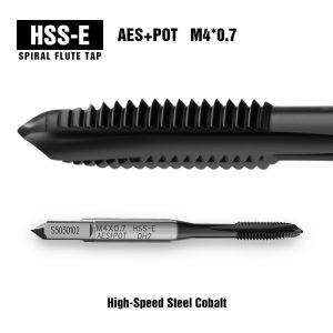 HSS-E Spiral Flute Tap AES+POT M4*0.7